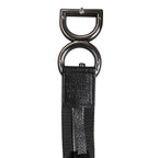 Dolce & Gabbana Black Polyester Logo Print DG Buckle Belt