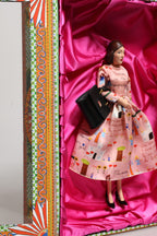 Dolce & Gabbana Pink Dress Ceramic Porcelain Fashion Leather Sicily Dolls - Eljoys Fashion 