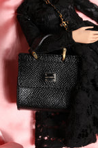 Dolce & Gabbana Black Dress Ceramic Porcelain Fashion Leather Sicily Dolls - Eljoys Fashion 