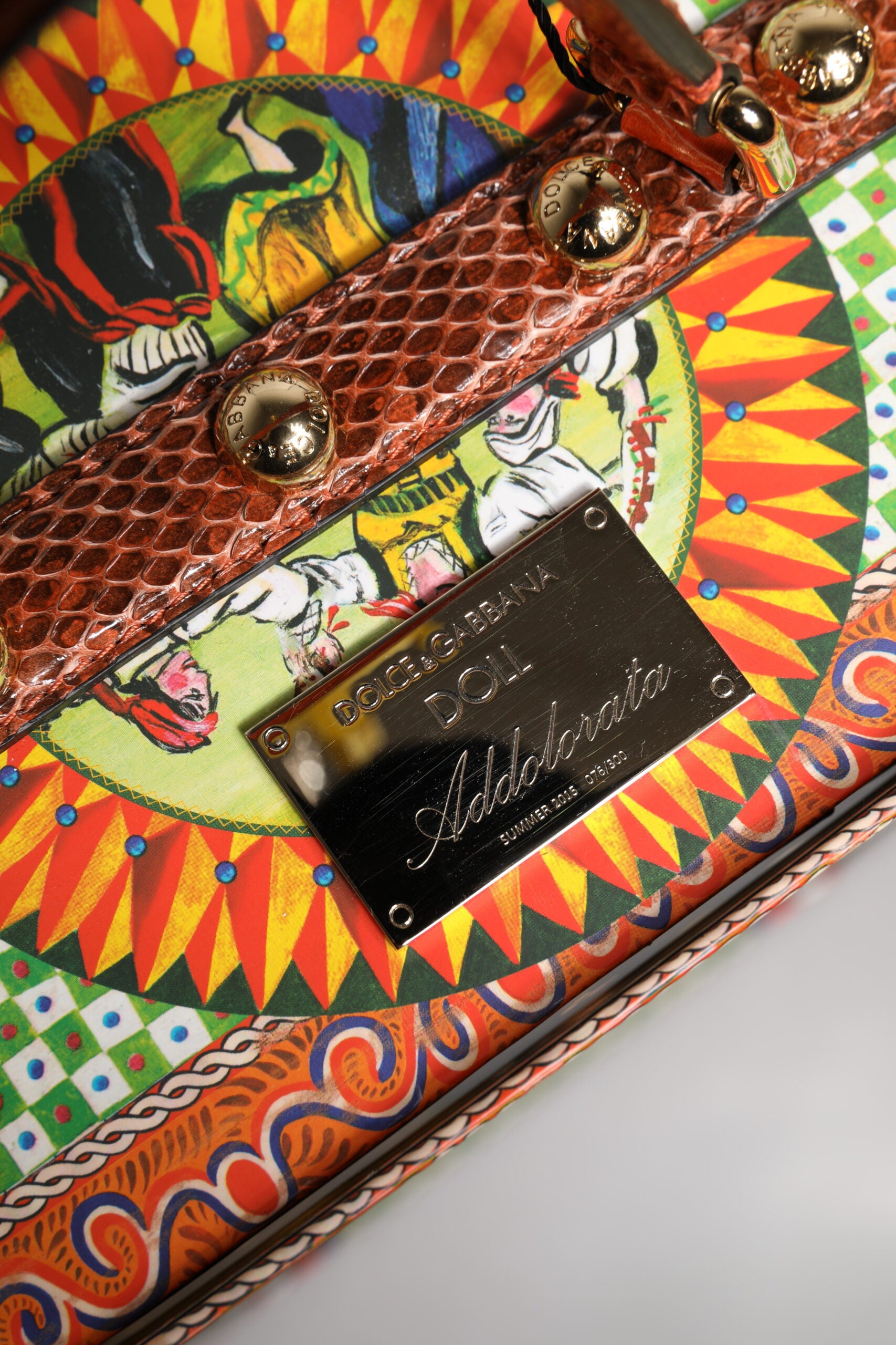 Dolce & Gabbana Black Dress Ceramic Porcelain Fashion Leather Sicily Dolls Dolce & Gabbana