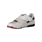 Tommy Hilfiger Bianco men's polyurethane sneaker with white design, laces, and sporty casual style.
