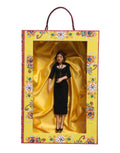 Dolce & Gabbana Black Dress Ceramic Porcelain Fashion Leather Sicily Dolls - Eljoys Fashion 