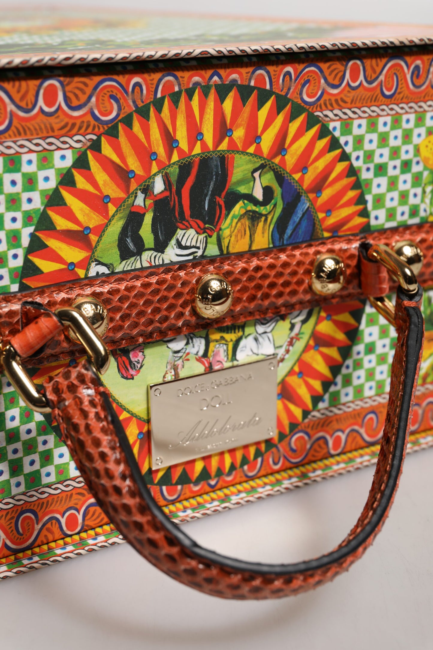 Dolce & Gabbana Black Dress Ceramic Porcelain Fashion Leather Sicily Dolls Dolce & Gabbana