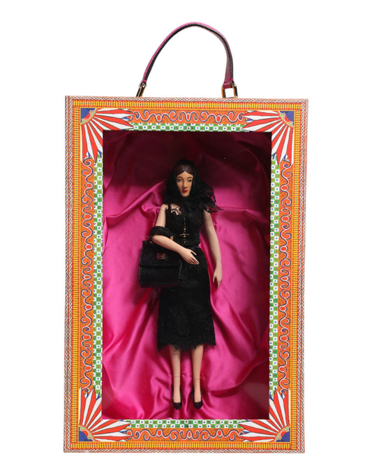 Dolce & Gabbana Black Dress Ceramic Porcelain Fashion Leather Sicily Dolls Dolce & Gabbana