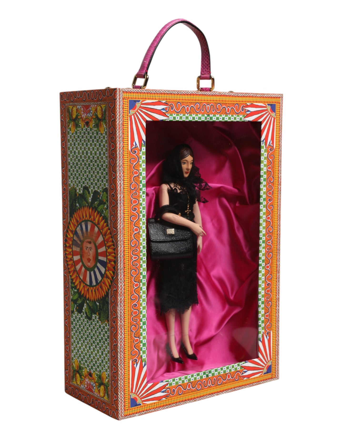 Dolce & Gabbana Black Dress Ceramic Porcelain Fashion Leather Sicily Dolls Dolce & Gabbana