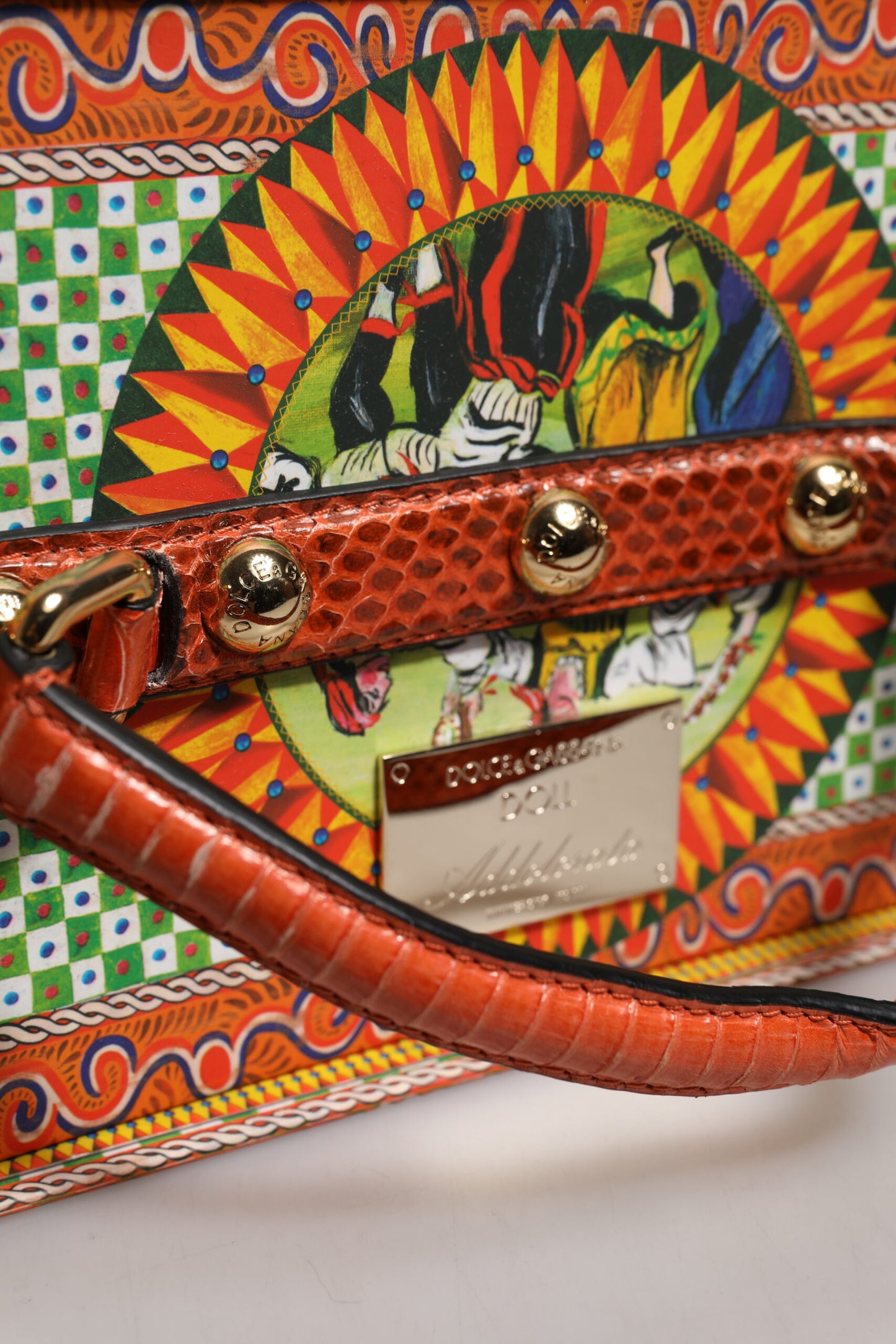 Dolce & Gabbana Black Dress Ceramic Porcelain Fashion Leather Sicily Dolls Dolce & Gabbana