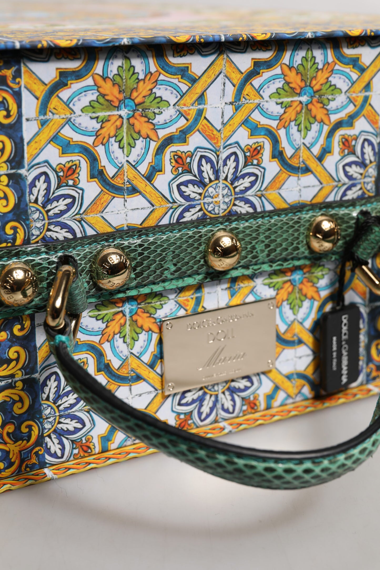 Dolce & Gabbana Black Dress Ceramic Porcelain Fashion Leather Sicily Dolls Dolce & Gabbana