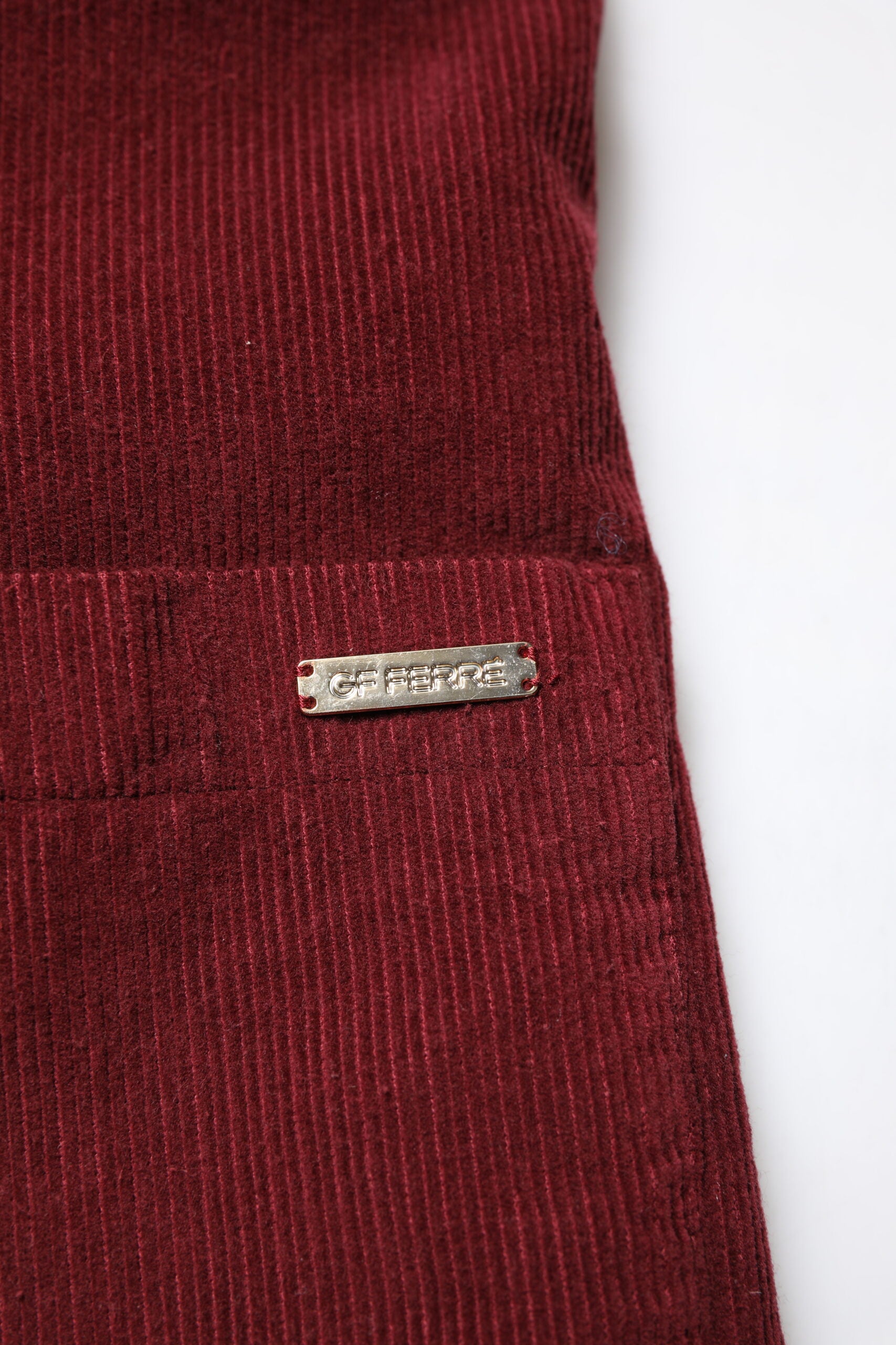 GF Ferre Maroon Corduroy Regular Fit Men Coat Blazer Jacket GF Ferre