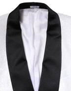 Dolce & Gabbana White Nylon Single Breasted Coat Blazer