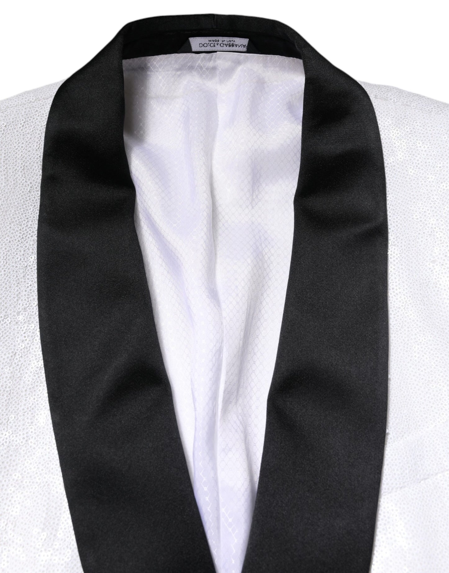 Dolce & Gabbana White Nylon Single Breasted Coat Blazer Dolce & Gabbana