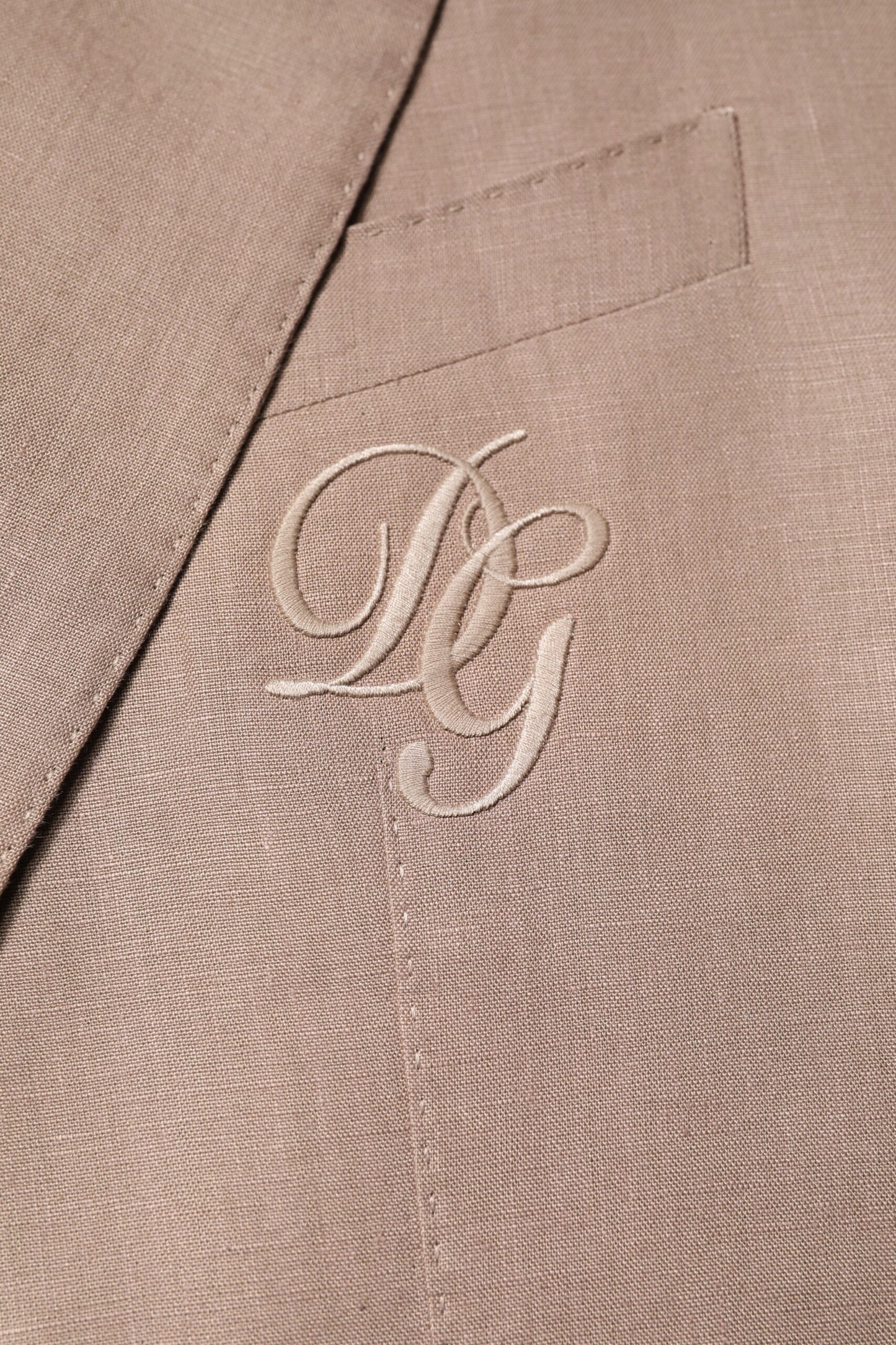 Dolce & Gabbana Beige TAORMINA Single Breasted Coat Blazer Dolce & Gabbana