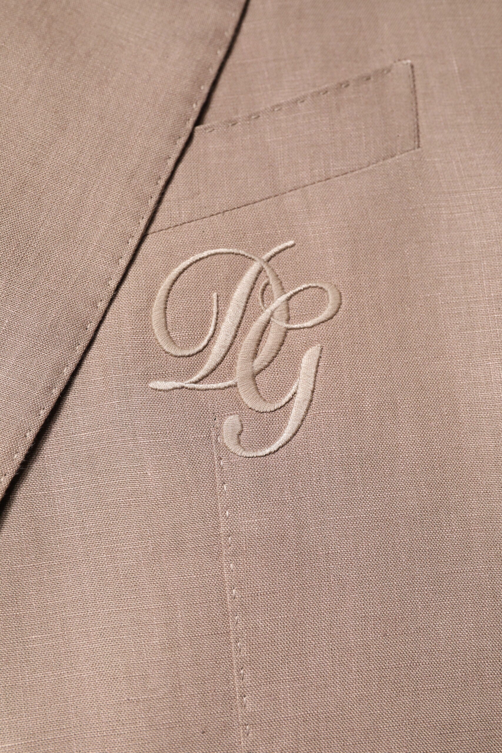 Dolce & Gabbana Beige TAORMINA Single Breasted Coat Blazer Dolce & Gabbana