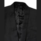 Dolce & Gabbana Black GOLD Single Breasted Suit Coat Blazer
