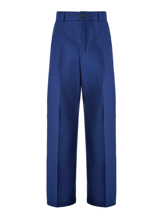 Gucci Blue Classic Cotton Pants Gucci