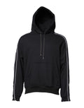 Dolce & Gabbana Black Cotton Logo Hooded Sweatshirt Sweater - Eljoys Fashion 