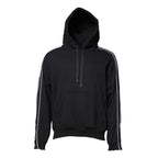 Dolce & Gabbana Black Cotton Logo Hooded Sweatshirt Sweater