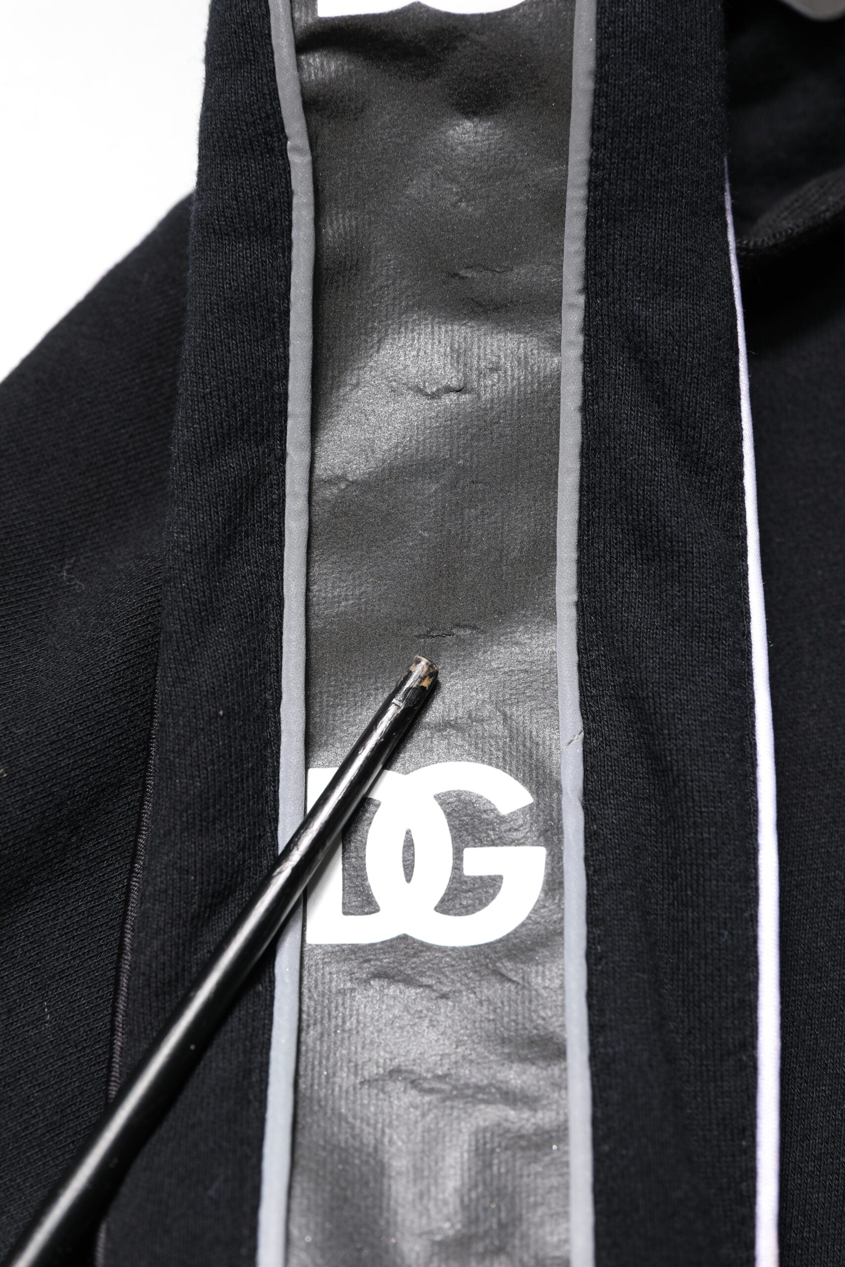 Dolce & Gabbana Black Cotton Logo Hooded Sweatshirt Sweater Dolce & Gabbana