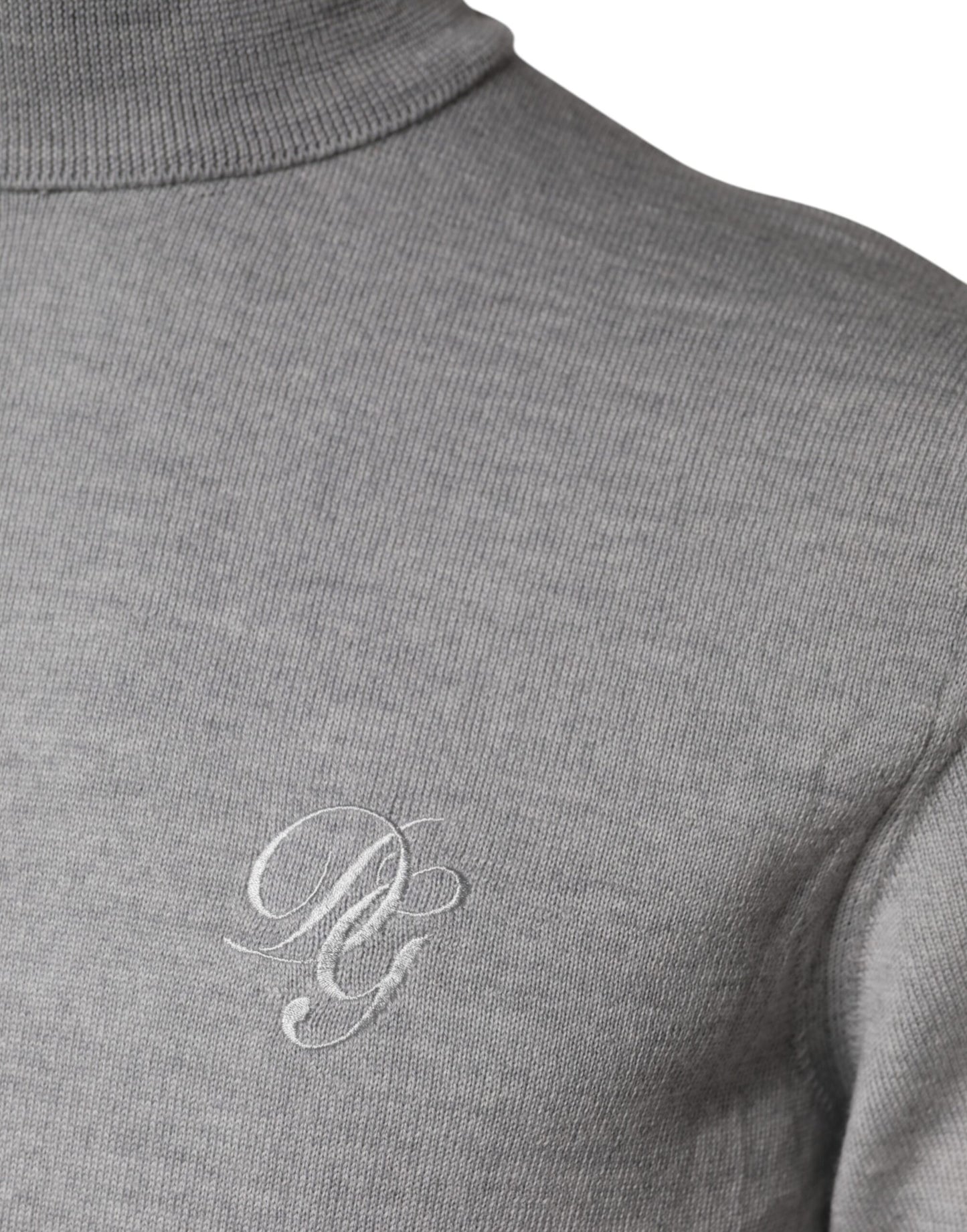 Dolce & Gabbana Gray Wool Knitted Men Pullover Sweater Dolce & Gabbana