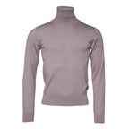 Dolce & Gabbana Brown Cashmere Knitted Men Pullover Sweater Dolce & Gabbana