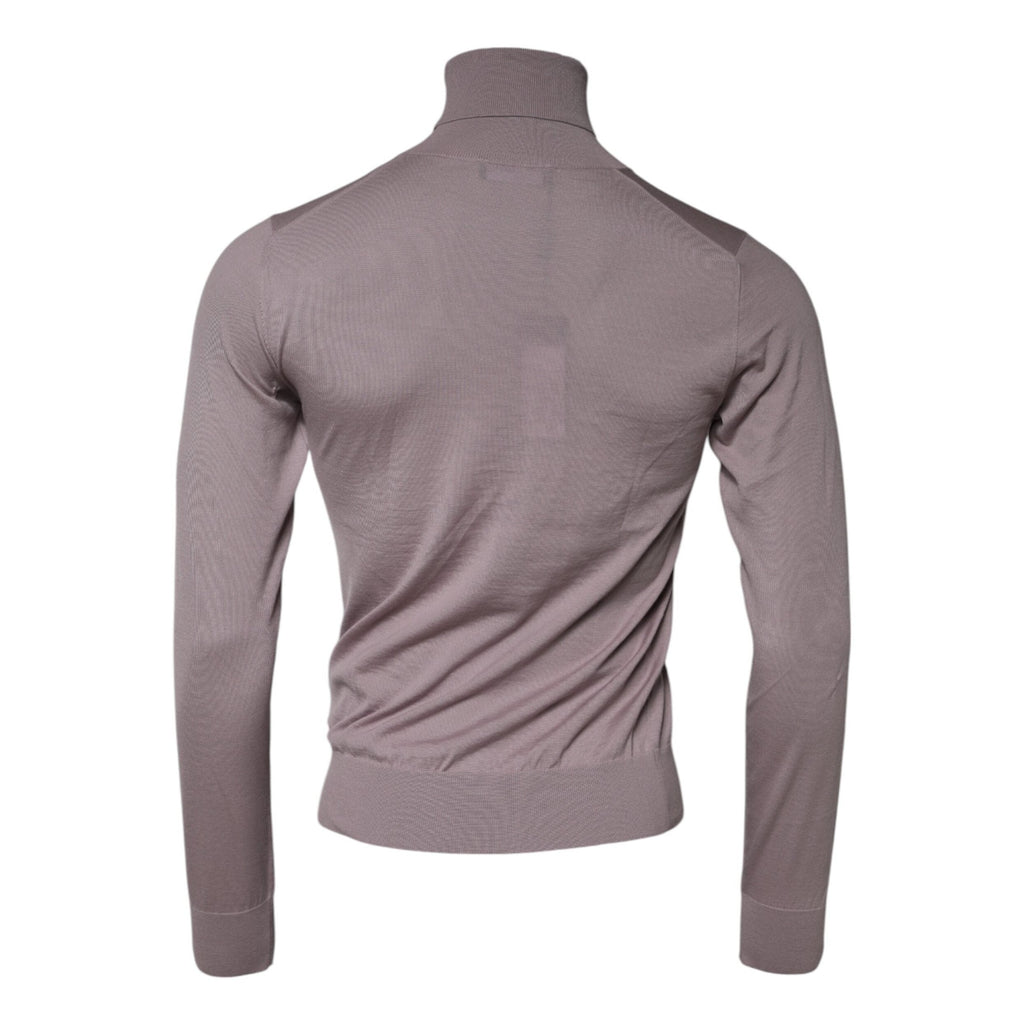 Dolce & Gabbana Brown Cashmere Knitted Men Pullover Sweater Dolce & Gabbana