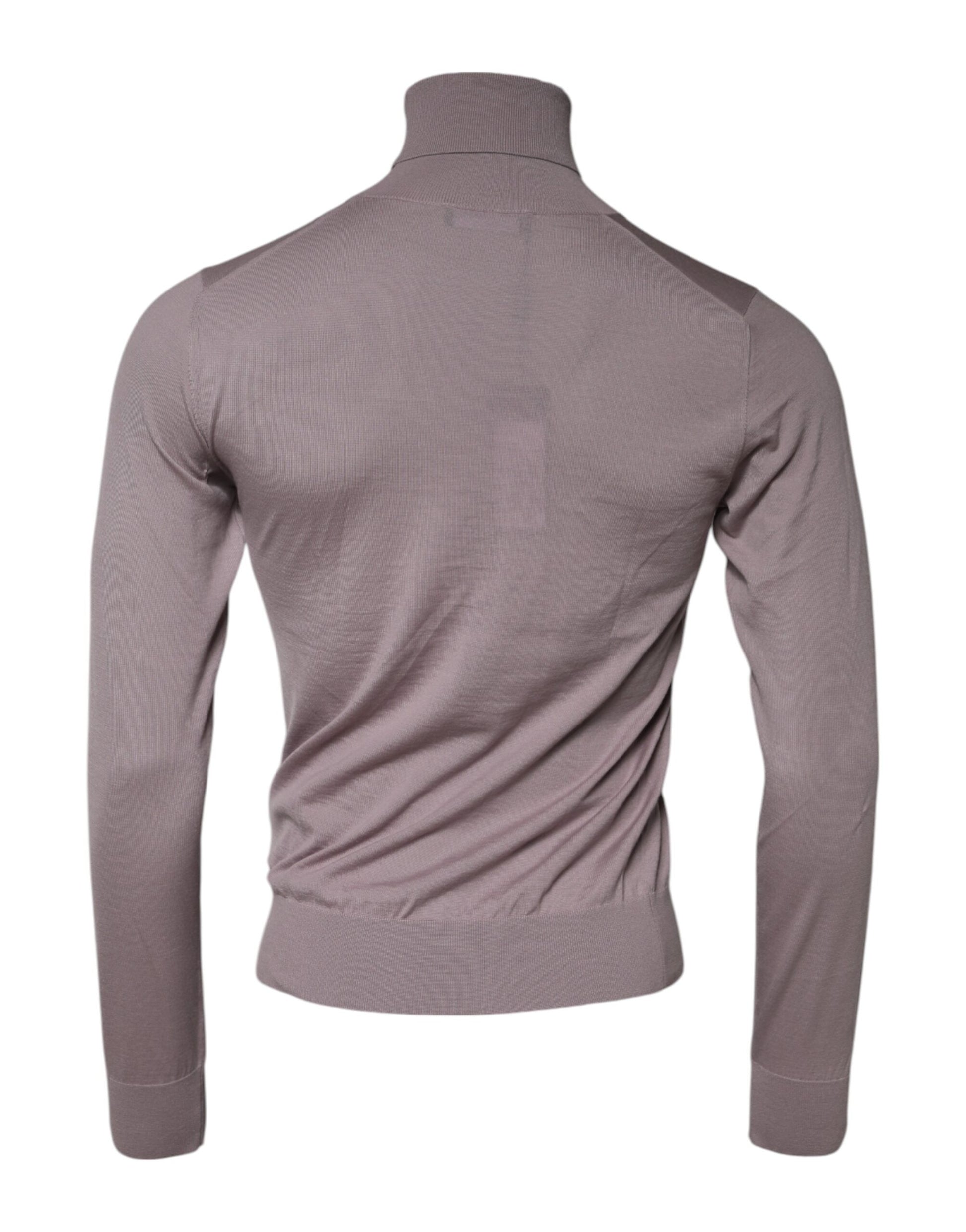 Dolce & Gabbana Brown Cashmere Knitted Men Pullover Sweater Dolce & Gabbana