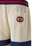 Gucci Cream polyester Logo Shorts