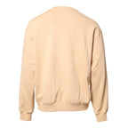 Dolce & Gabbana Beige Cherry Print Crew Neck Pullover Sweater