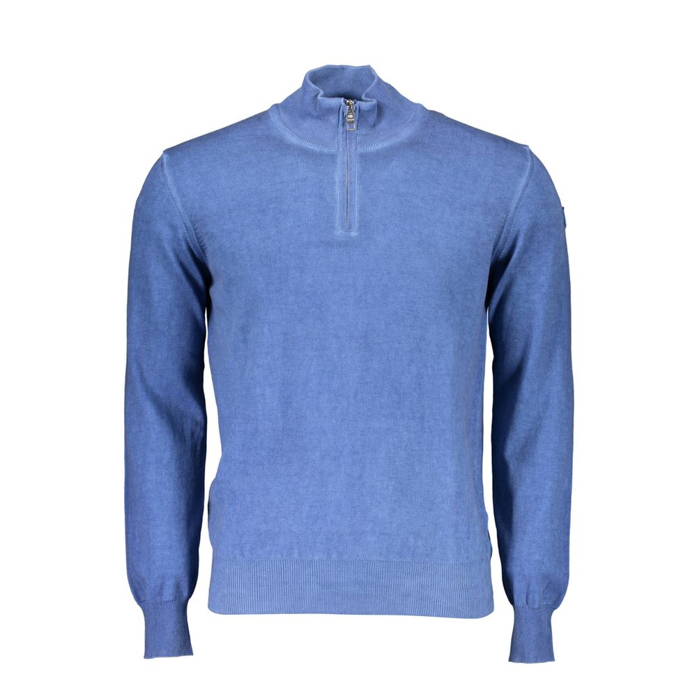 North Sails Blue Cotton Men Sweater North Sails
