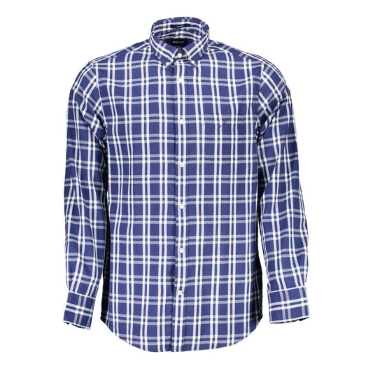 Gant Blue Cotton Men Shirt Gant