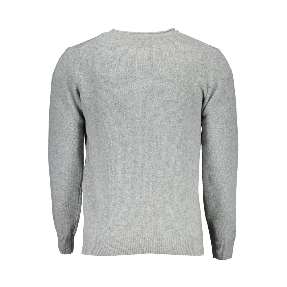 North Sails Gray Wool Men Sweater North Sails