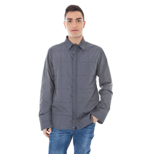 Calvin Klein Gray Polyester Men Jacket Calvin Klein
