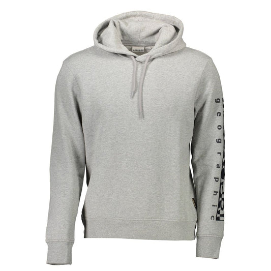 Napapijri Gray Cotton Men Sweater Napapijri