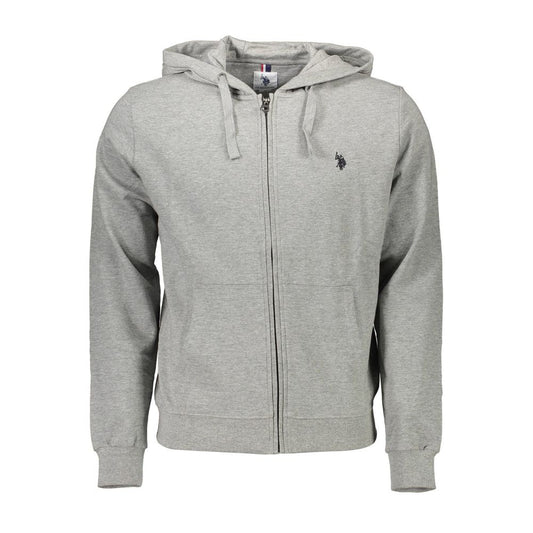 U.S. POLO ASSN. Gray Cotton Men Sweater U.S. POLO ASSN.