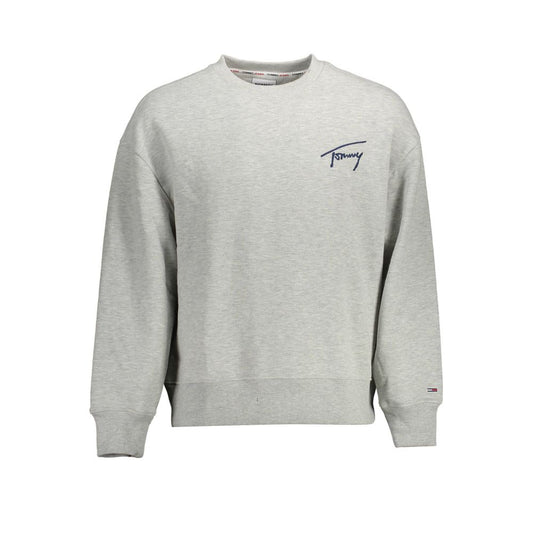 Tommy Hilfiger Gray Cotton Men Sweater Tommy Hilfiger