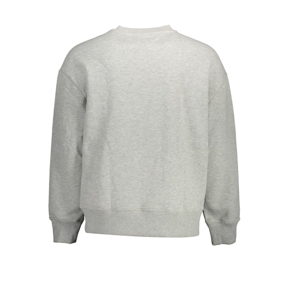 Tommy Hilfiger Gray Cotton Men Sweater Tommy Hilfiger