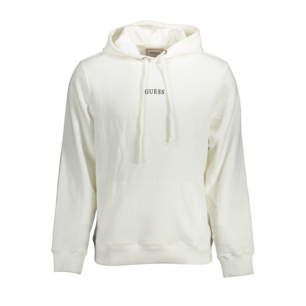 Guess Jeans White Cotton Men Sweater Guess Jeans