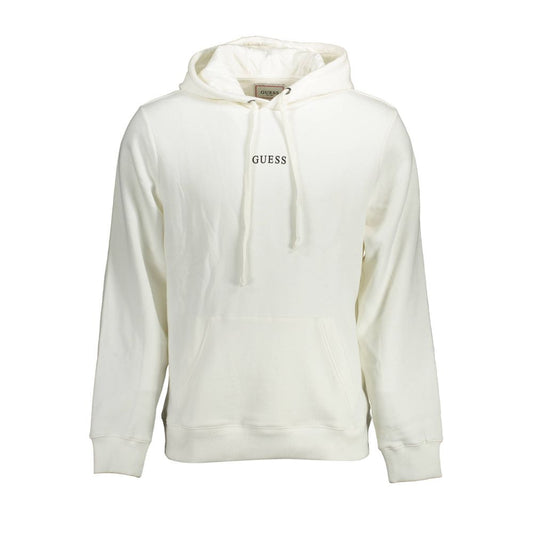 Guess Jeans White Cotton Men Sweater Guess Jeans