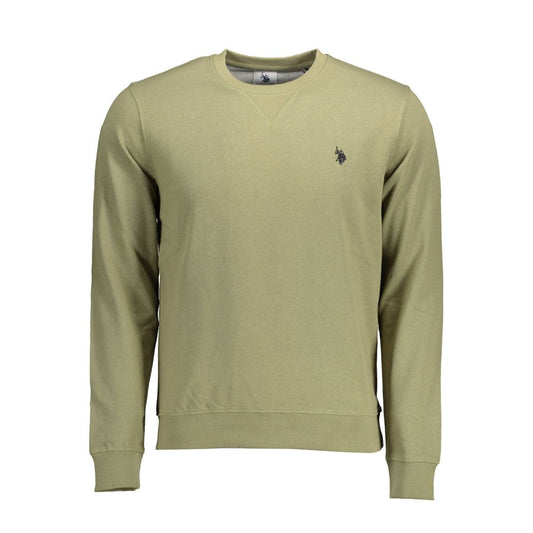 U.S. POLO ASSN. Green Cotton Men Sweater U.S. POLO ASSN.