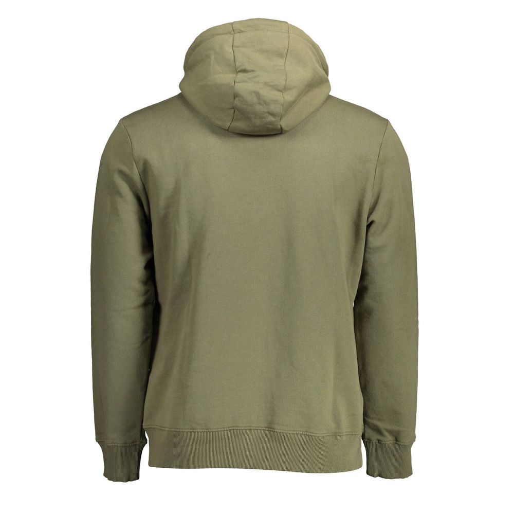 Napapijri Green Cotton Men Sweater Napapijri