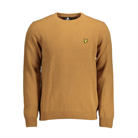 Lyle & Scott Brown Wool Men Sweater Lyle & Scott