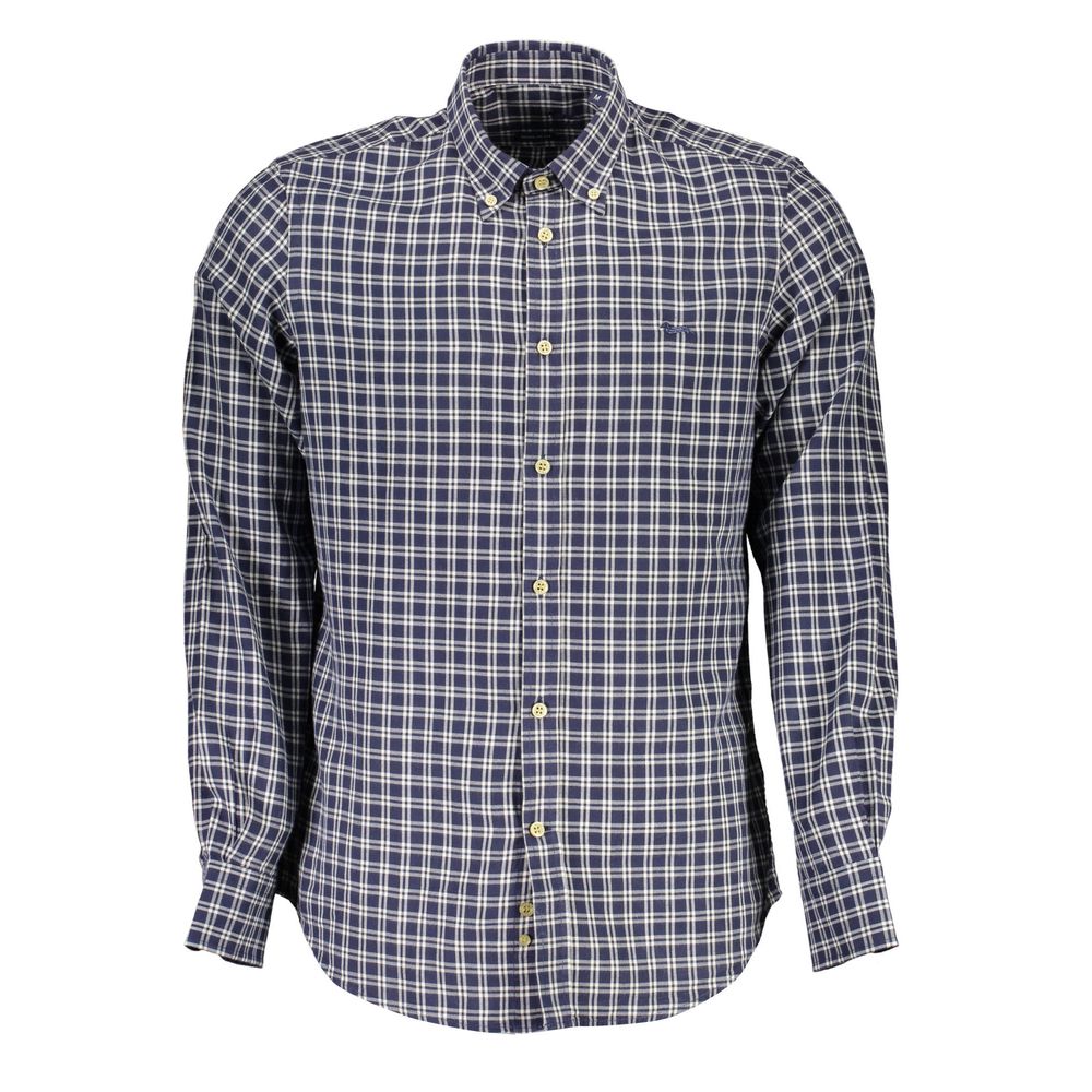 Harmont & Blaine Blue Cotton Men Shirt Harmont & Blaine
