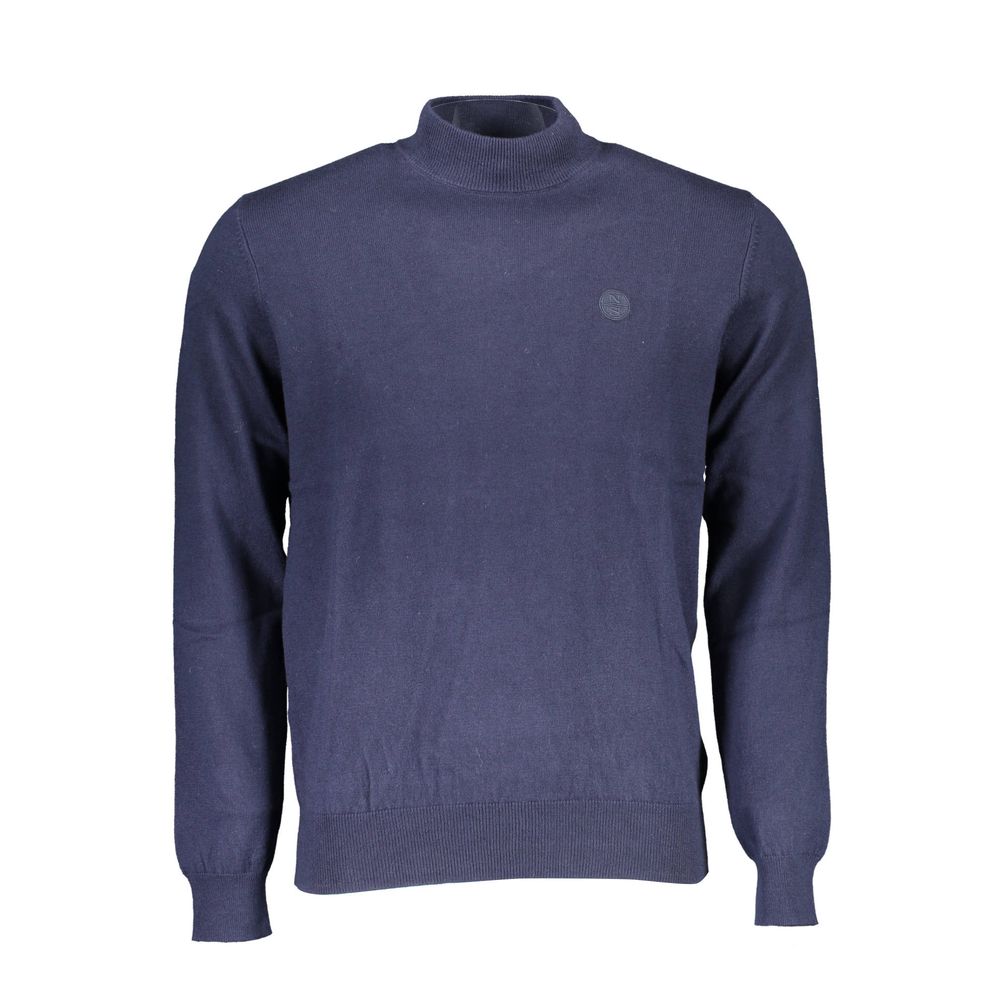 North Sails Blue Cotton Men Sweater North Sails