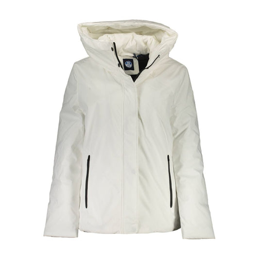 North Sails White Polyester Women Jacket North Sails