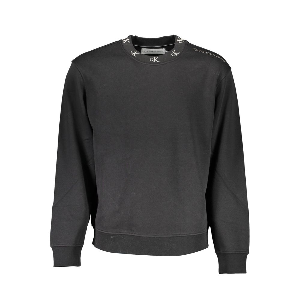 Calvin Klein Black Cotton Men Sweater Calvin Klein