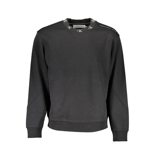 Calvin Klein Black Cotton Men Sweater Calvin Klein