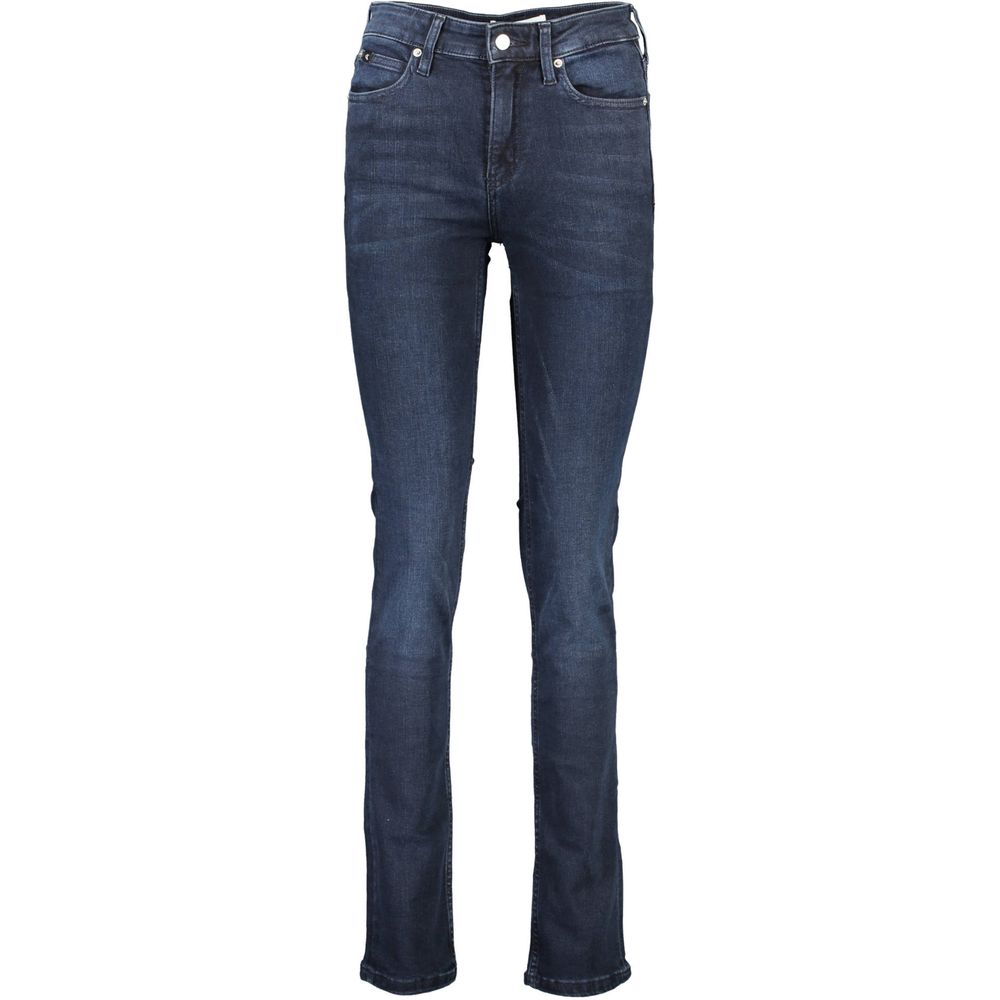Calvin Klein Blu Cotton Women Jeans Calvin Klein