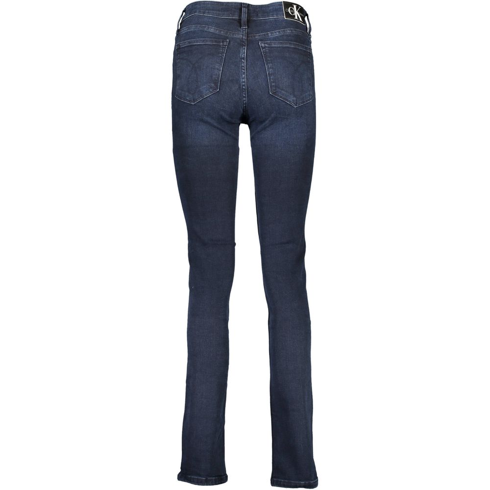 Calvin Klein Blu Cotton Women Jeans Calvin Klein