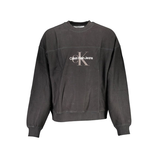 Calvin Klein Black Cotton Men Sweater Calvin Klein