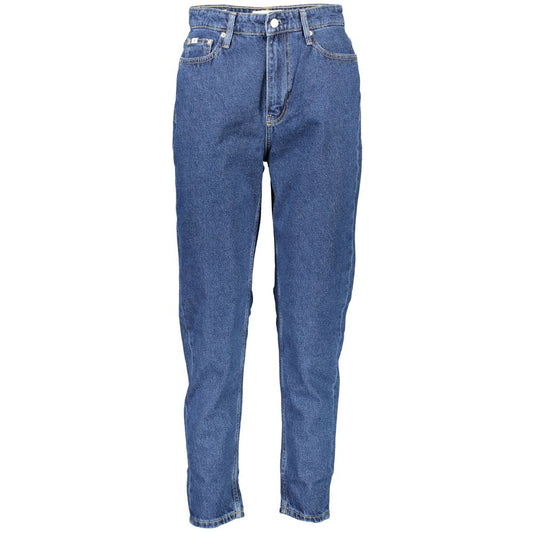 Calvin Klein Blue Cotton Jeans & Pant Calvin Klein