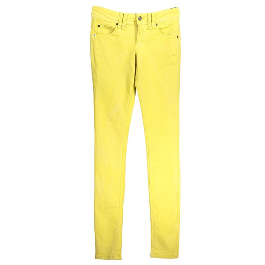 John Galliano Yellow Cotton Jeans & Pant John Galliano